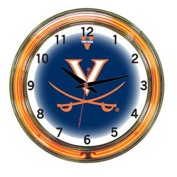 Virginia Cavaliers 18" Neon Clock