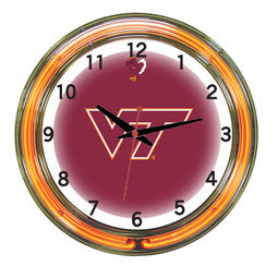Virginia Tech Hokies 18" Neon Clock