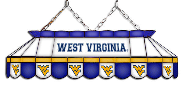 West Virginia Mountaineers Stained Glass Pool Table Light