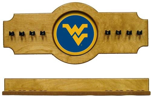West Virginia Mountaineers 2-Piece Hanging Cue Rack