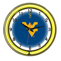 West Virginia Mountaineers 18" Neon Clock