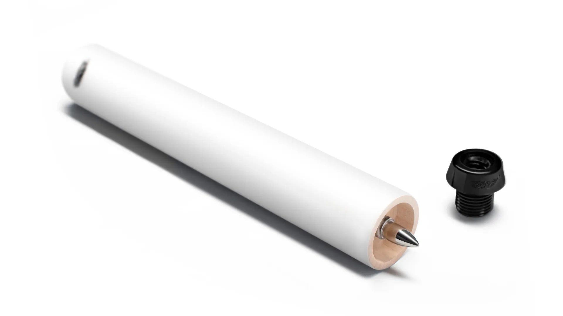 Predator Quick Release 8 Inch Pool Cue Extension Matte White with Bumper