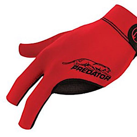 Predator Second Skin Billiard Glove Red - Left Hand, L/XL