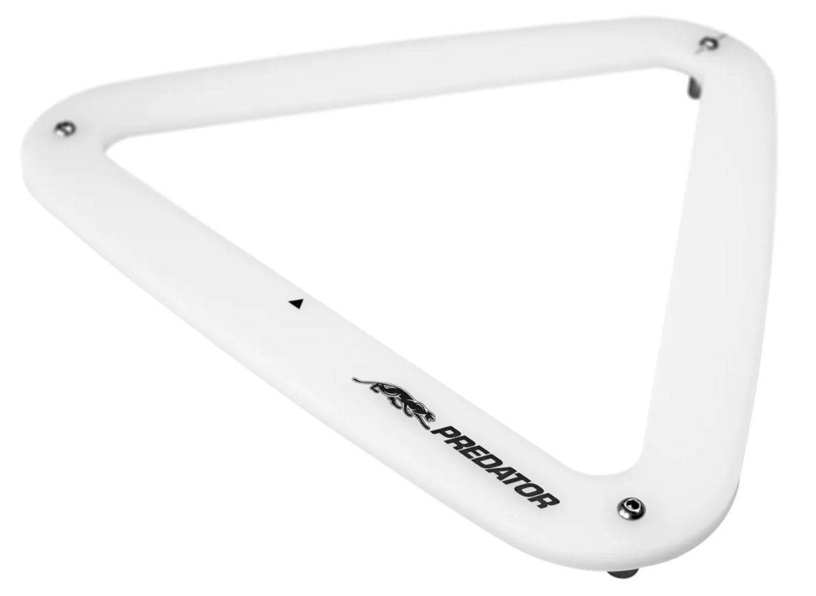 White Predator AeroRack Pool Ball Rack / Triangle – coolpooltables.com