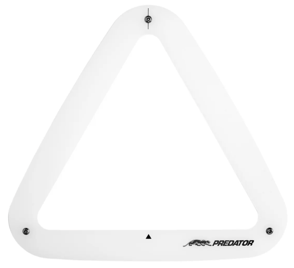 White Predator AeroRack Pool Ball Rack / Triangle – coolpooltables.com