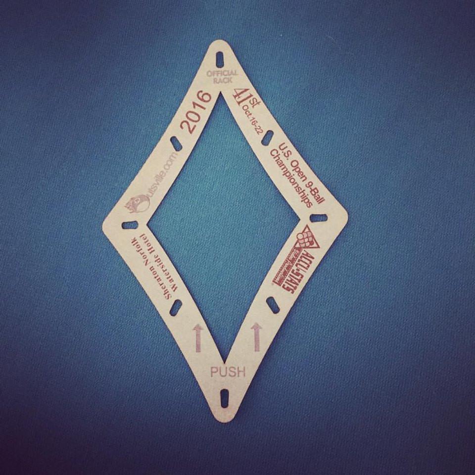 Accu-Rack Outsville Diamond 9 Pool Ball Rack Template – coolpooltables.com