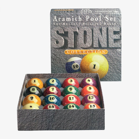New Aramith Stone Collection Pool and Billiards Complete Rock Balls Set