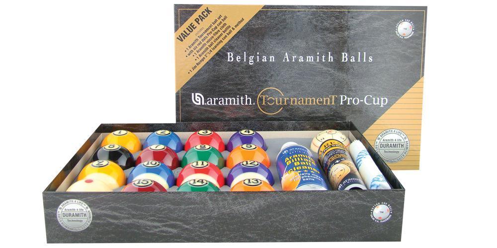 Aramith Tournament Pro-Cup Value Pack Pool Ball Set