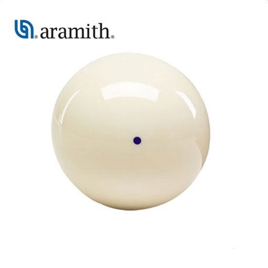 New Aramith BLUE Dot Cue Ball - 2 1/4" - Regulation Size & Weight