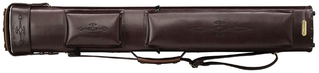 Southern Game Rooms C24P-4 2Bx4S Brown Billiards Pool Cue Stick Case