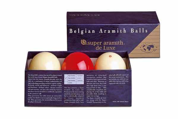 Super Aramith Deluxe Carom Ball Set - 61.5mm 2 3/8