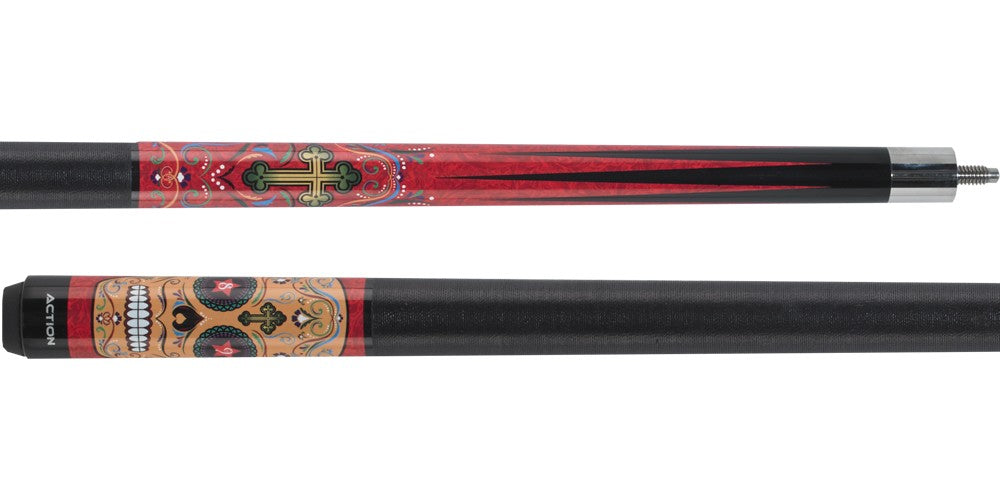 Action CAL02 58 in. Billiards Pool Cue Stick + Free Soft Case Included