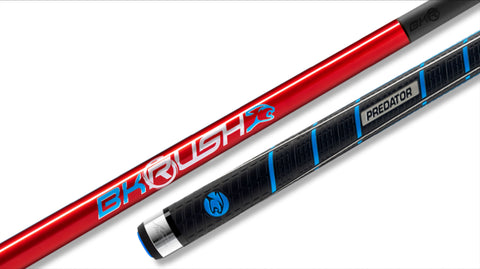 Predator CP PRE BK RUSH RED SW 58 in. Break Billiards Pool Cue Stick + Free Revo Soft Case Included