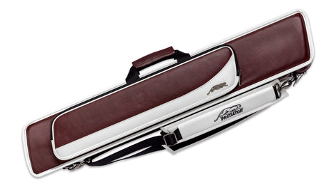 Predator C PRE ROAD 4B8S BUR/WHT S 4Bx8S Burgundy/White Billiards Pool Cue Stick Case