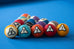 Dynasphere Platinum 2-1/4 in. Belgian Billiards Pool Balls Set w/ Racks