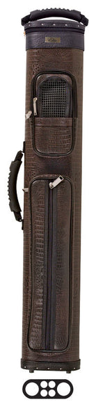 Elite 2x4 Brown ECCP24 Pool Cue Case w/ Cell Phone Pouch