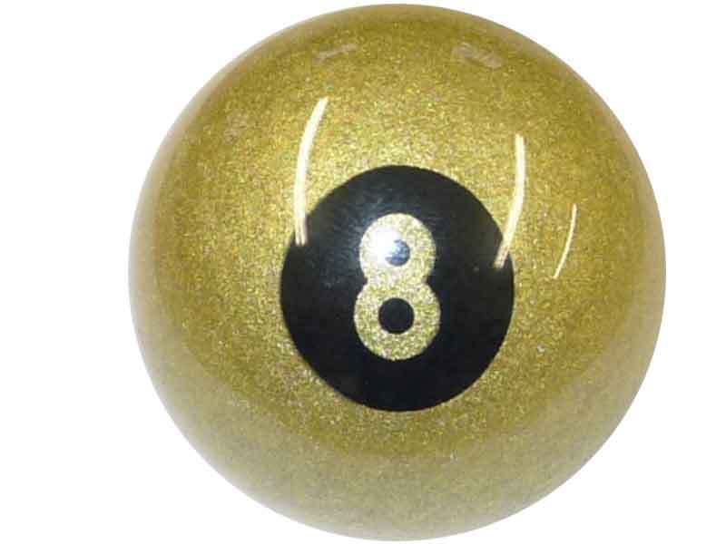 Exclusive 2 1/4  Aramith Golden 8 Ball For - Pool Balls & Billiards