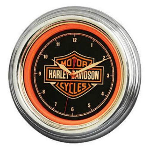 Harley-Davidson B&S LED Clock HDL-16633