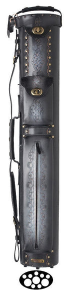 InStroke 3x7 Black IST37 Tooled Pool Cue Case