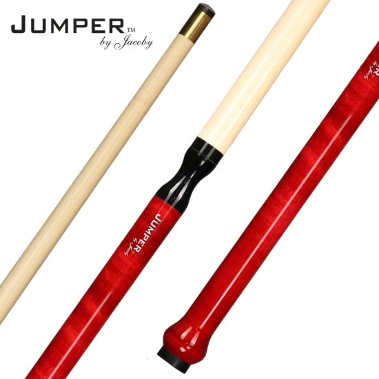 Jacoby JJUMPER-RED 41 in. Jump Billiards Pool Cue Stick