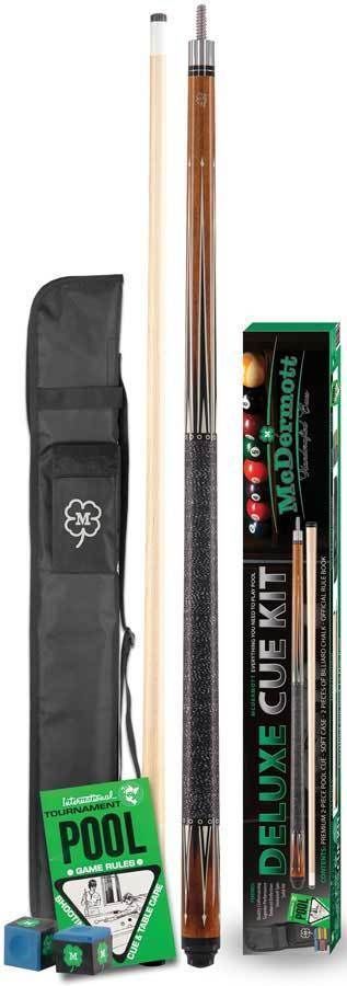 McDermott KIT3 58 in. Billiards Pool Cue Stick + Free Soft Case Included