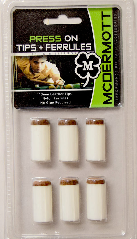 MCD-POT McDermott Press On Tips and Ferrules - 6 Pack