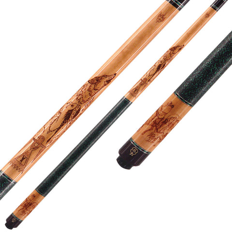 McDermott MCDG-221 58 in. Billiards Pool Cue Stick + Free Soft Case Included