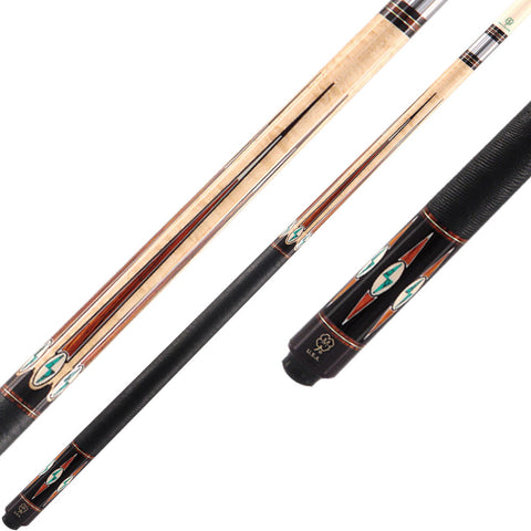 McDermott MCDG-802 58 in. Billiards Pool Cue Stick + Free Soft Case Included