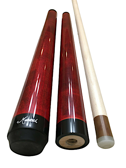 Meucci Pogo Three-Piece Jumping Billiards Pool Cue Stick (Red)
