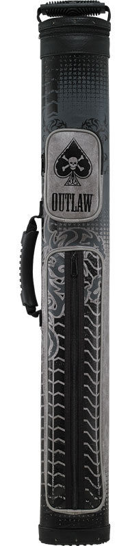 Outlaw OLB22 B 2Bx2S Black/Grey Billiards Pool Cue Stick Case