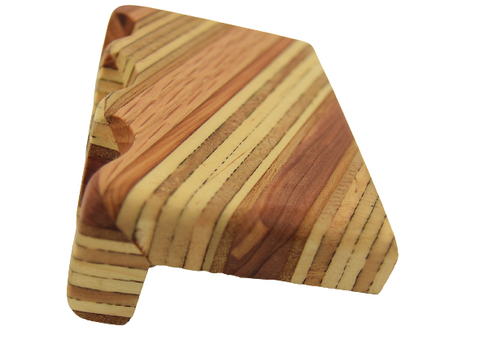 Exotic Wood Cue Claw - 3 Cue - Diagonal Designs