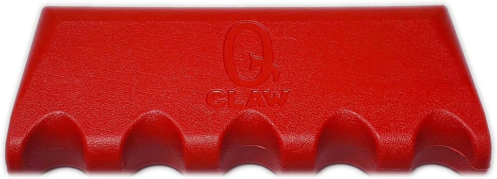 Q-Claw 5 Pool Cue Stick Weighted Rubber Holder - Red