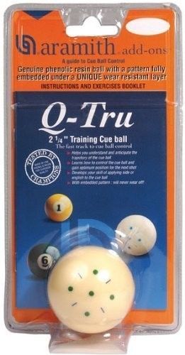 Genuine Aramith Q-Tru Training Cue Ball - FAST SHIPPING!