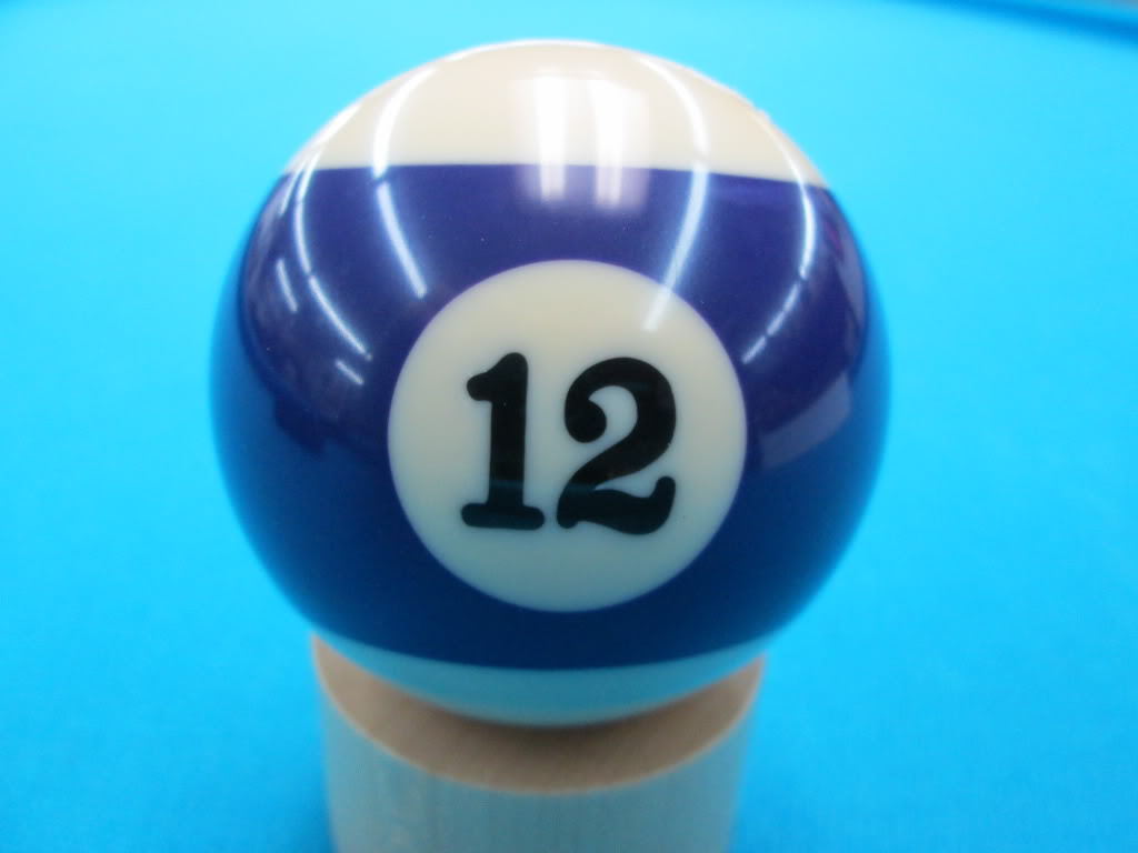 Single #12 Billiard Pool Ball Replacement 2.25 inch Regular Size Standard 2 1/4"