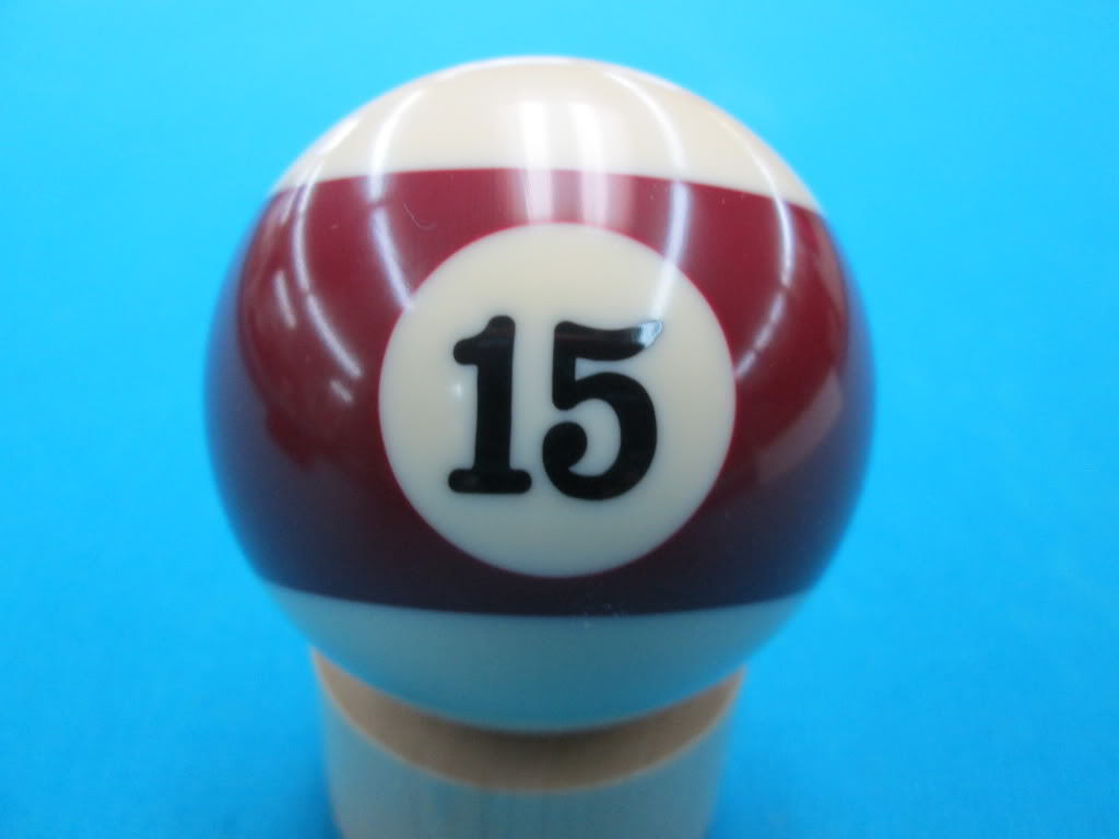 Single #15 Billiard Pool Ball Replacement 2.25 inch Regular Size Standard 2 1/4