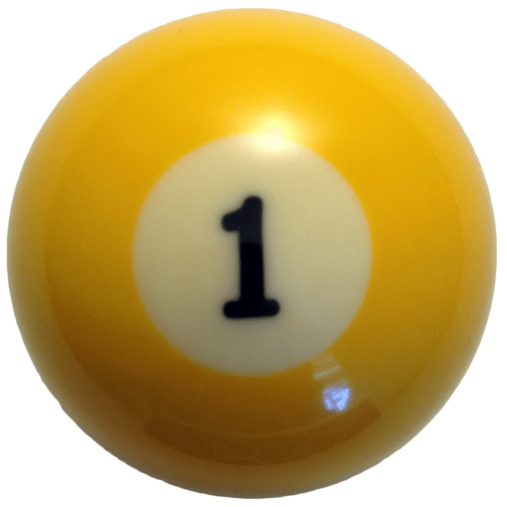 Single #1 Billiard Pool Ball Replacement 2.25 inch Regular Size Standard 2 1/4"