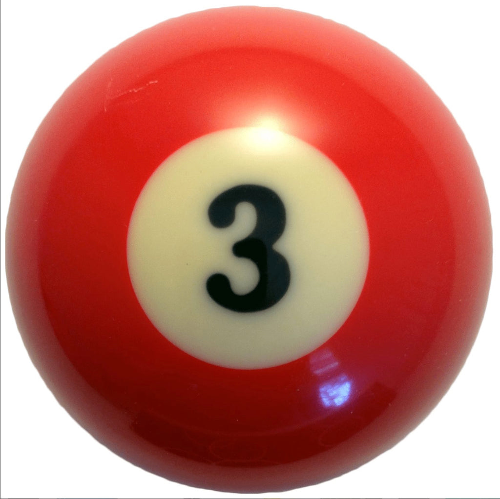 Single #3 Billiard Pool Ball Replacement 2.25 inch Regular Size Standard 2 1/4"