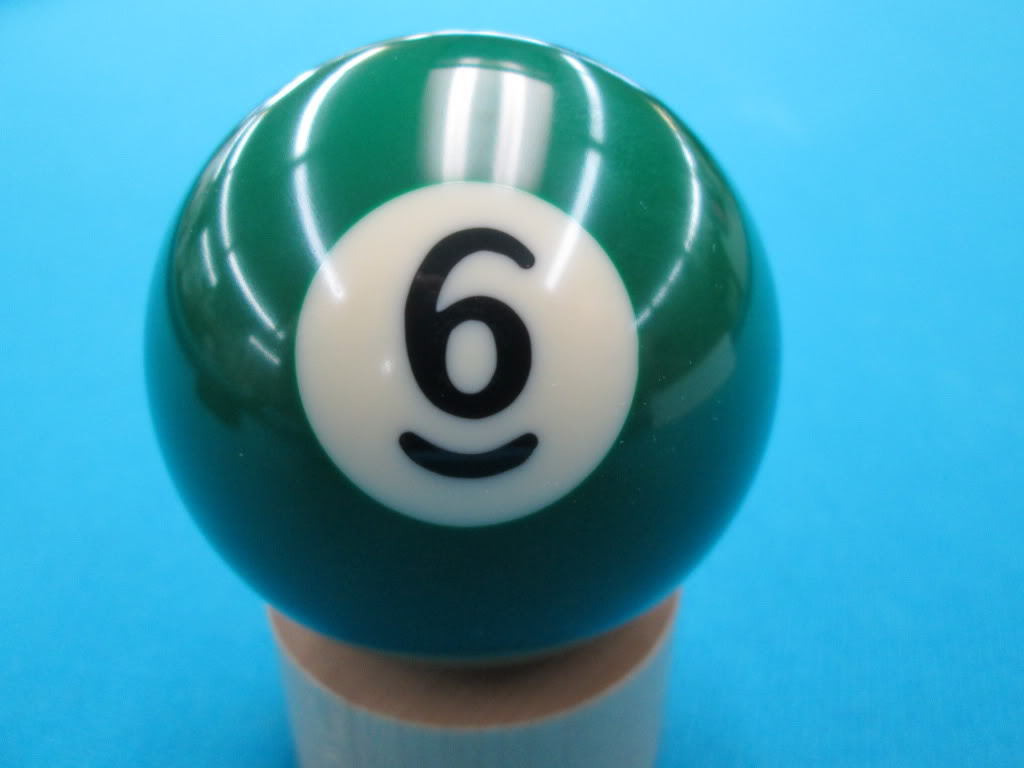 Single #6 Billiard Pool Ball Replacement 2.25 inch Regular Size Standard 2 1/4"