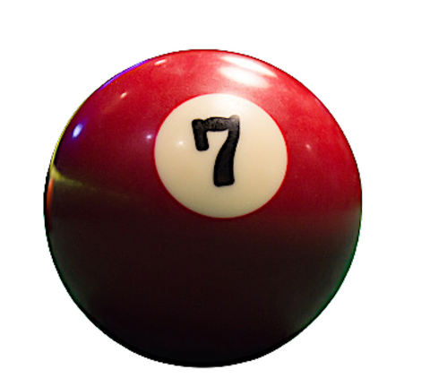 Single #7 Billiard Pool Ball  Regular Size