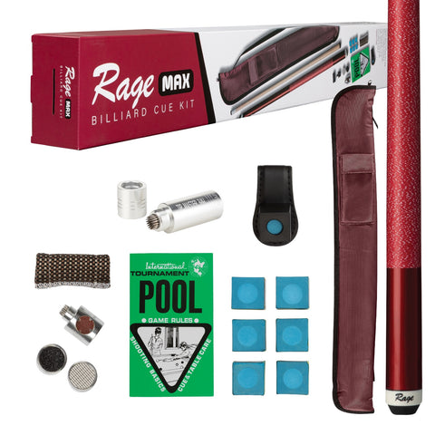 Rage Pro Series Kit RGPSBR - Pool Cue, Case, Chalk & More!