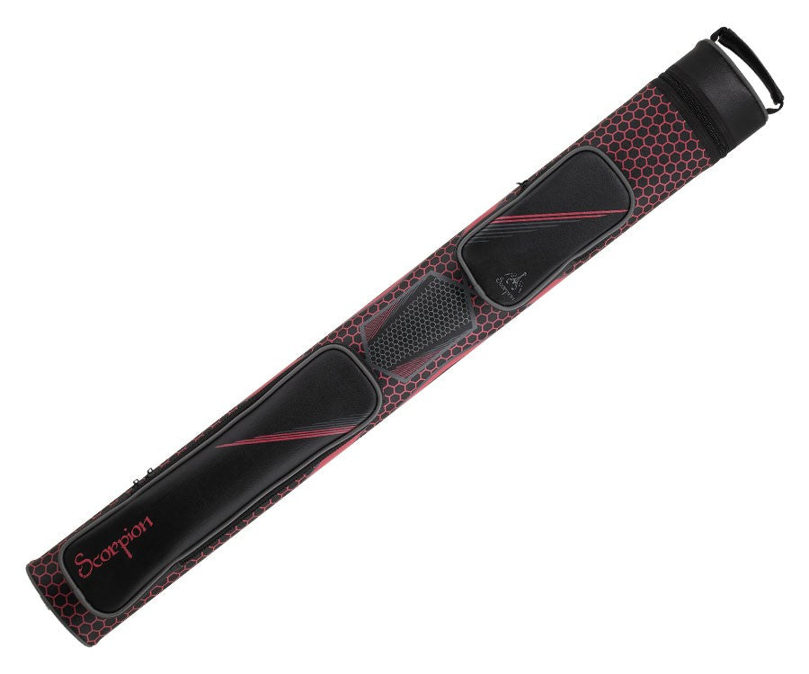 Scorpion SC22X PINK 2Bx2S Pink and Black Billiards Pool Cue Stick Case - coolpooltables.com