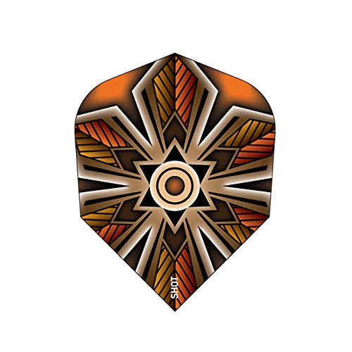 Shot! Darts SF6586 Talisman Amber Dart Flight Set - Small Standard