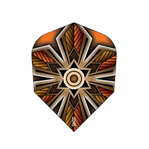 Shot! Darts SF6586 Talisman Amber Dart Flight Set - Small Standard