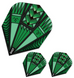 Shot! Darts SF6589 Armour Green Dart Flight Set - Small Standard