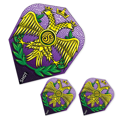 Shot! Darts SF6668 Roman Empire Caesar Dart Flight Set-Small Standard