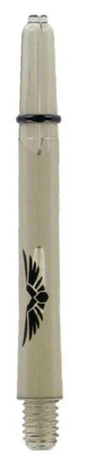 Shot! Darts SM3669M Eagle Claw Shaft Clear Black with ring-Medium