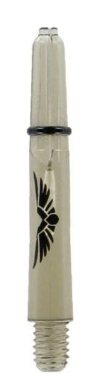 Shot! Darts SM3669S Eagle Claw Shaft Clear Black with ring-Short