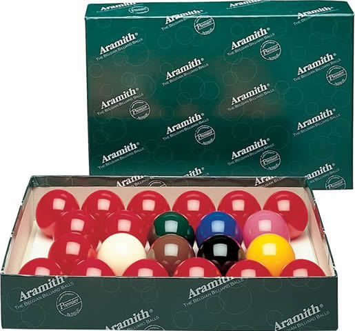 Belgian Aramith Premier Snooker Balls 2 1/4 inch - No Numbers - FREE US SHIPPING