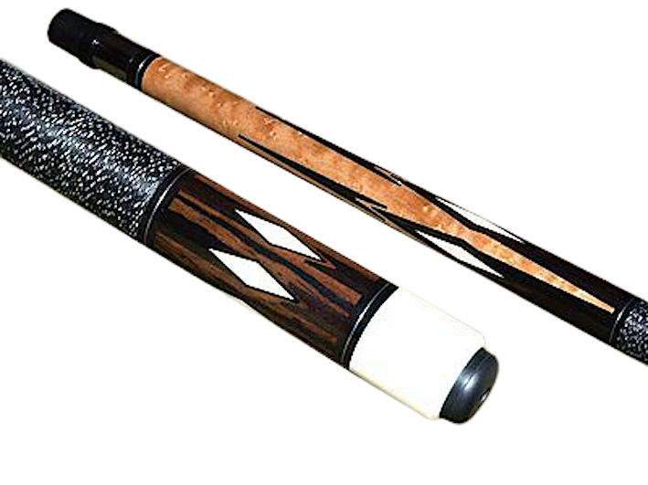 Schon STL12 Two-Piece Ebony/Chechen Wood Pool Cue - coolpooltables.com