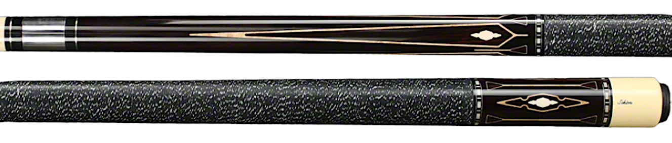 Schon STL19 Two-Piece Exotic Wood with Inlays Pool Cue Stick - coolpooltables.com